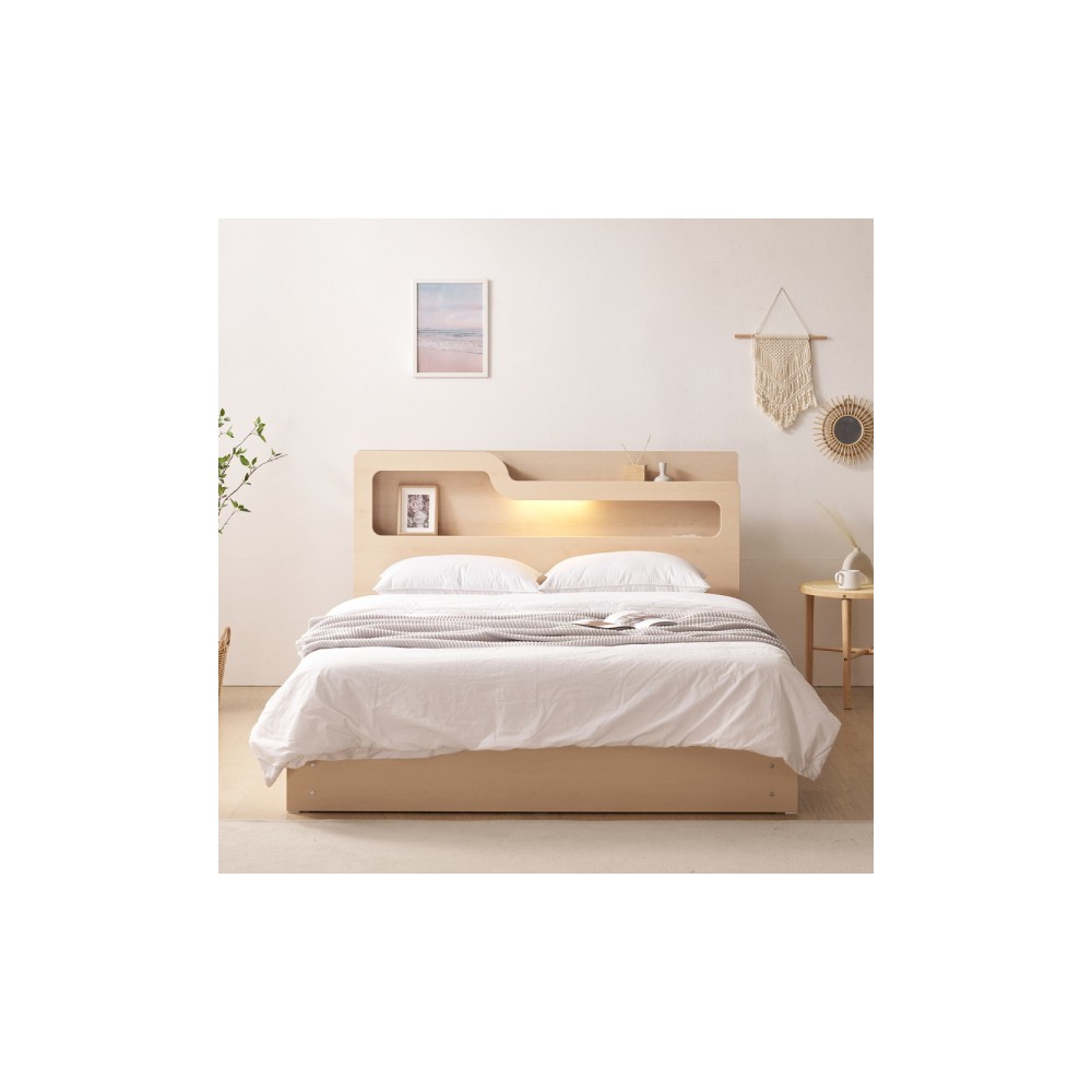 파로마가구 에단 LED 서랍형 킹사이즈 침대 K