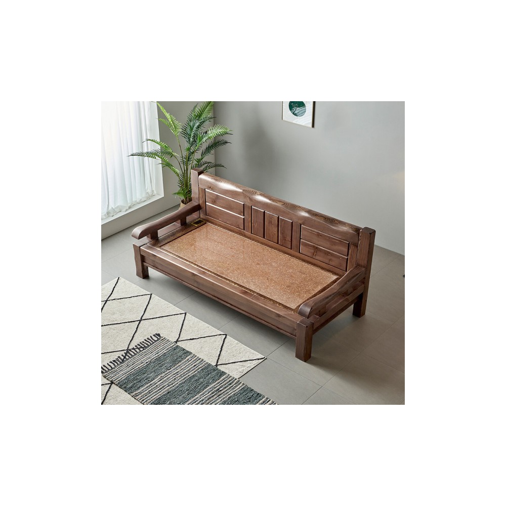 프리미엄 소나무 통원목 키퍼 황토흙/돌소파 흙침대 돌침대 침대프레임 슈퍼싱글 퀸 사은 행사