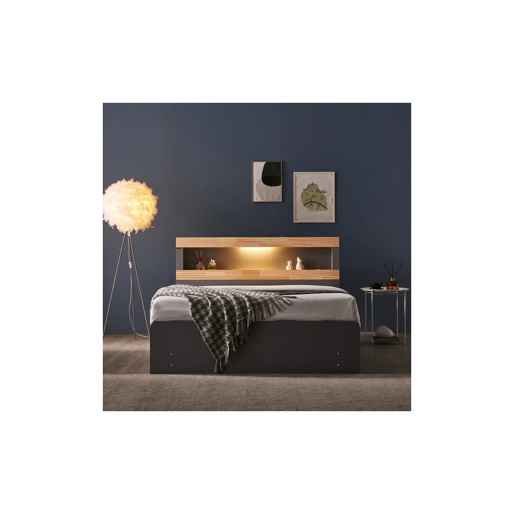 팬타 LED 수납 침대 베스트 침대 모음전 / 편백원목 슈퍼싱글 퀸 매트리스 서랍 침대 사은행사