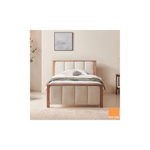 리퍼 침대 헬레나 슈퍼싱글 패브릭 헤드 원목 침대프레임 SS Q 무료배송 한정수량 리퍼새상품