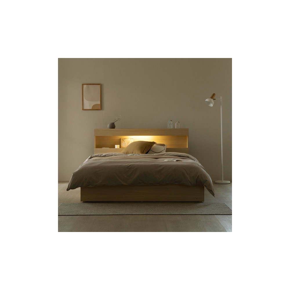 포마드 LED 통서랍형 수납침대 슈퍼싱글/퀸 수납침대/더블침대/원룸침대/수납프레임/킹침대