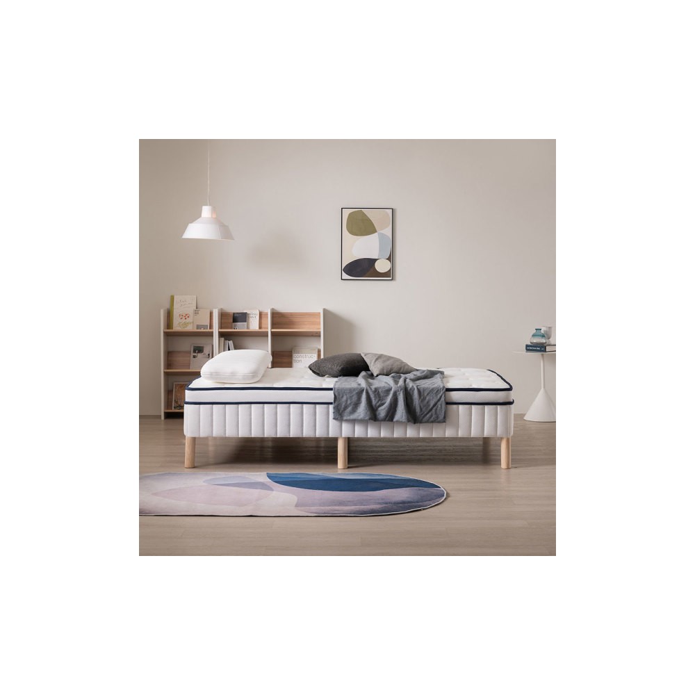 상일리베가구 루카 1인용 원룸 미니 매트리스 좁은방 일체형 싱글 슈퍼싱글 침대 (S/SS)