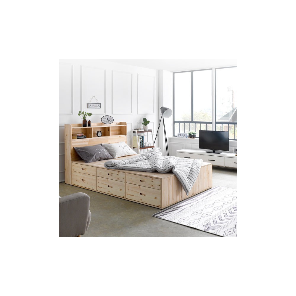 리에또 원목 서랍수납침대 프레임 SS 슈퍼싱글침대