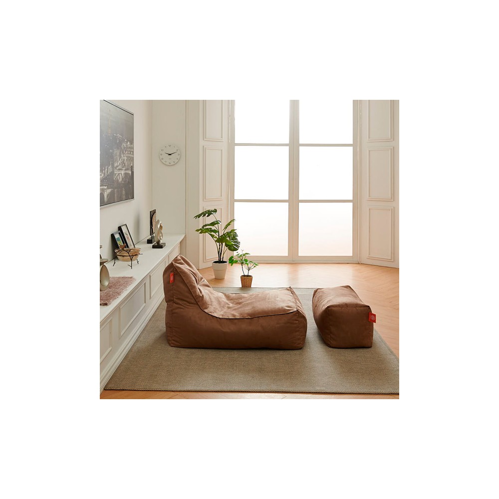 보니타 빈백 초대형 세인트 SS808 스웨이드 소파 (풋스툴세트) NEW컬러 구매시 전용사각쿠션 증정