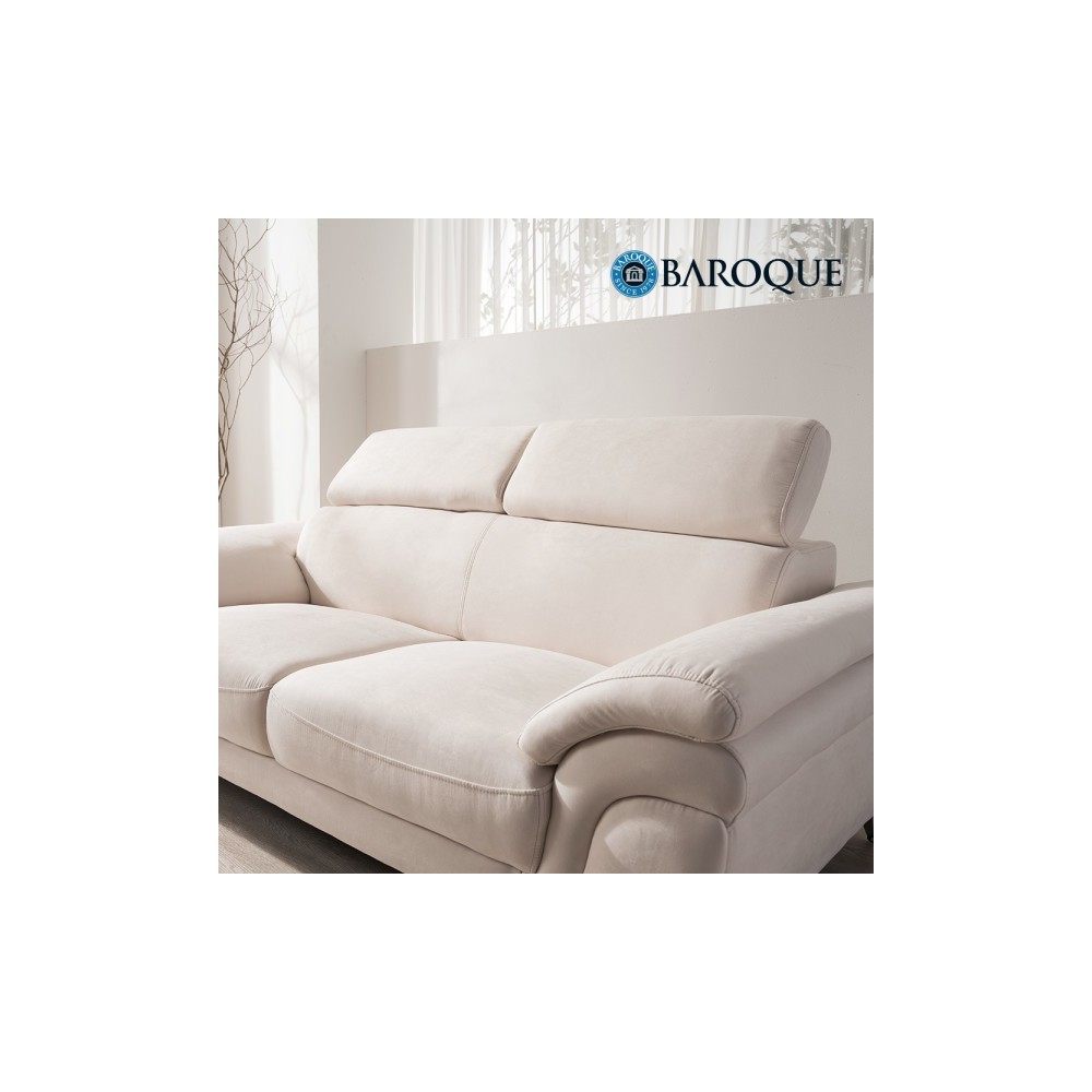 바로크가구 타르니 헤드틸팅 아쿠아텍스 소파 3인용_스툴제외_착불배송