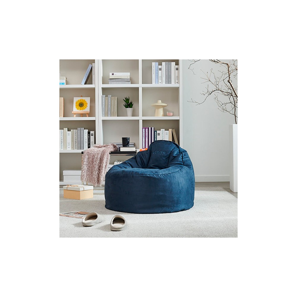 (풋스툴세트) 보니타 빈백 대형 블루밍 B807 스웨이드 소파 세트 NEW칼라 구매시 전용쿠션 증정