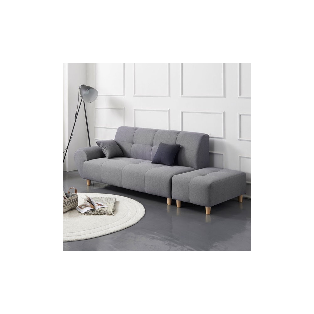 앨리스 패브릭 3인소파+스툴 세트 패브릭쇼파 3인용소파 거실쇼파 발수기능 원단