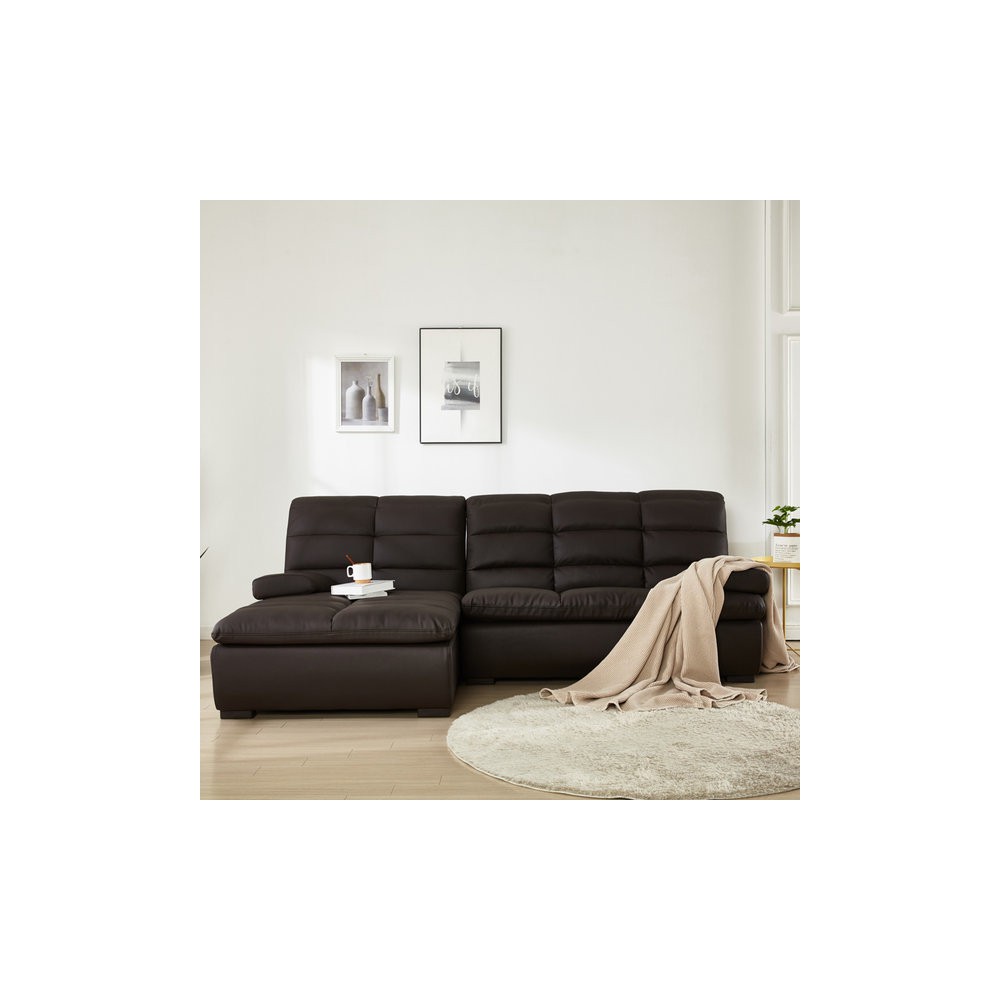 플로바움 바브린노2 2+1 카우치소파 20평대 가죽 3인용소파 다리 뻗고 TV보자