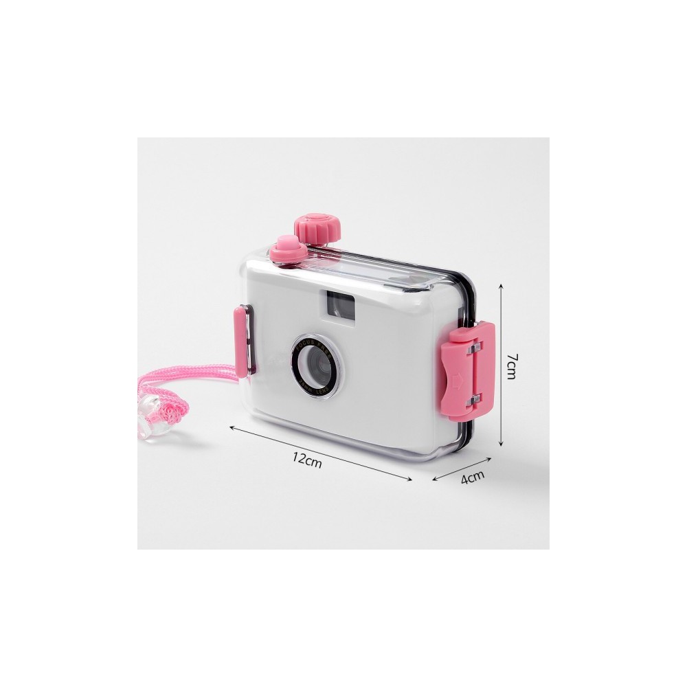 뉴트로 방수 토이카메라(화이트핑크)