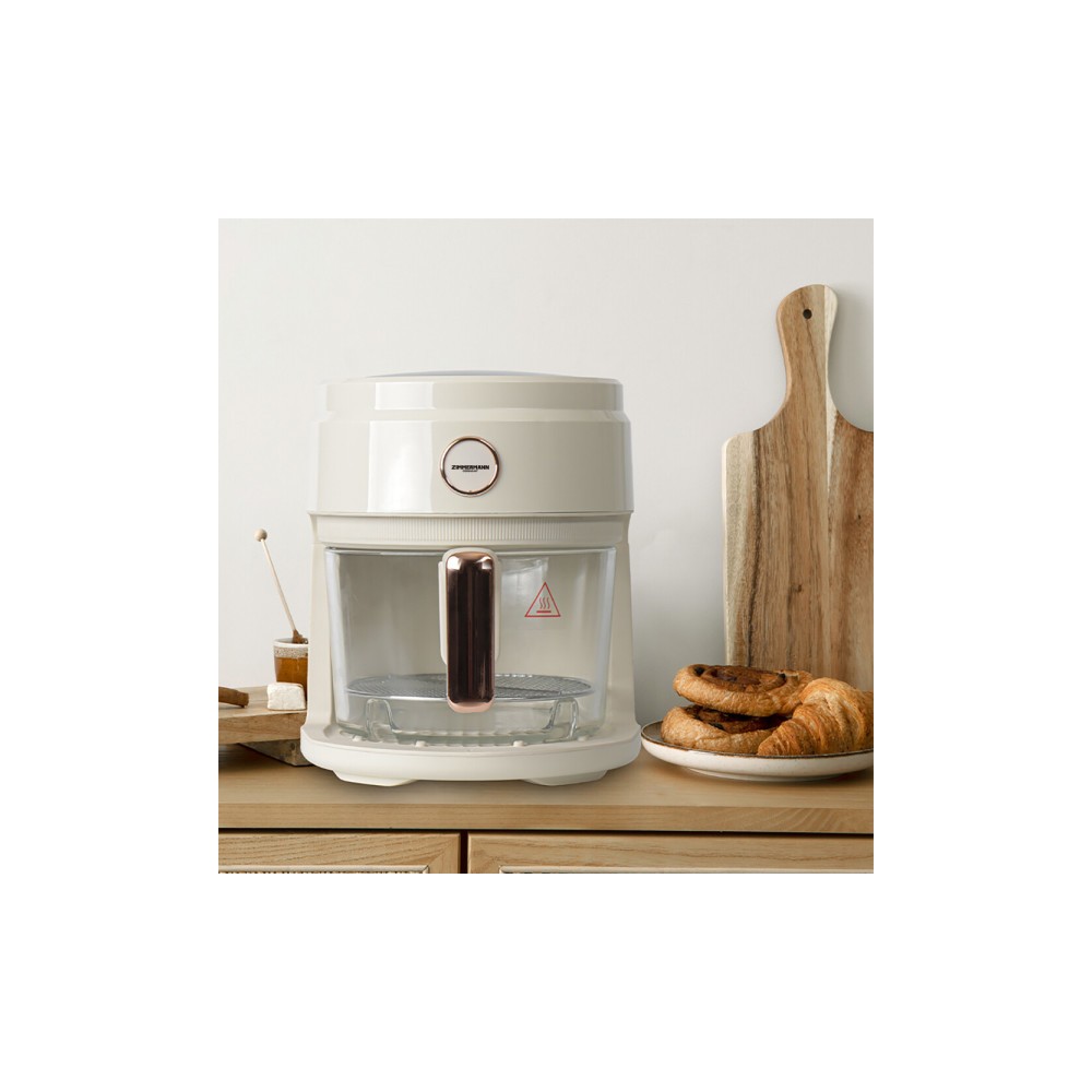 유리 글라스 에어프라이어 3.5L_짐머만 AF649VG / 미니 소형 가정용 원룸 캠핑 am_2024년형 신상품