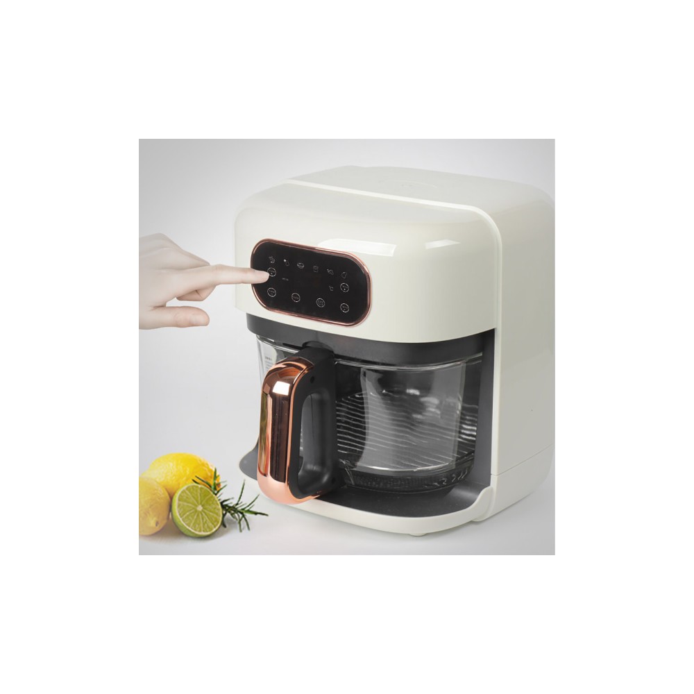 유리 글라스 에어프라이어 4.5L 리터 미니 소형 가정용 원룸 캠핑 am_2024년형 신상품