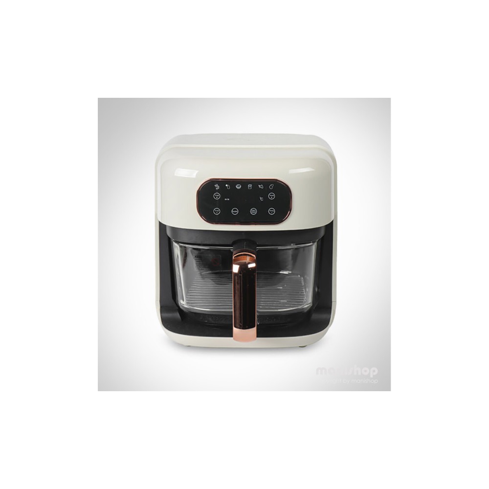 유리 글라스 에어프라이어 4.5L 리터 미니 소형 가정용 원룸 캠핑 am_2024년형 신상품