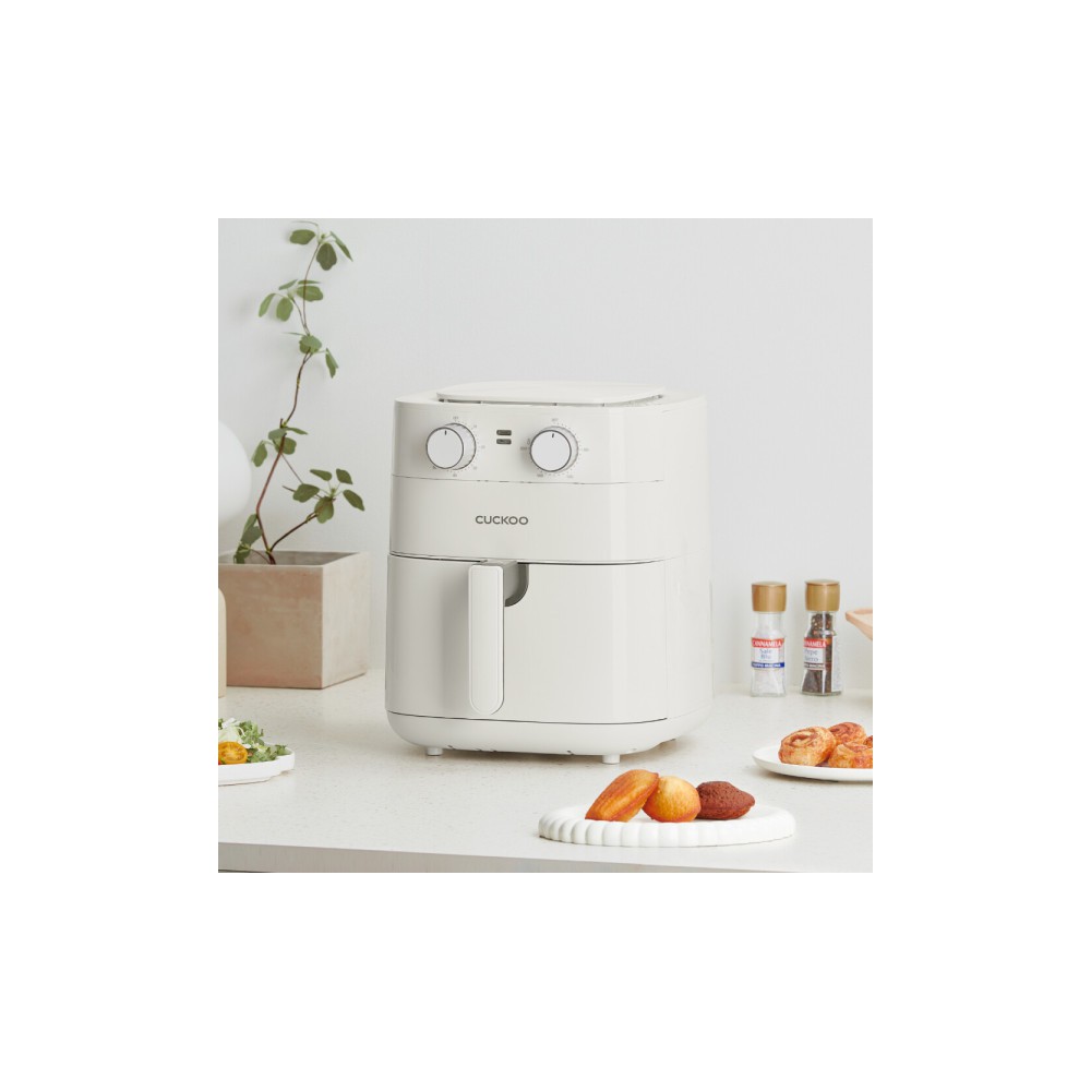 쿠쿠 본사직영 저소음 화이트 에어프라이어 5.5L CAF