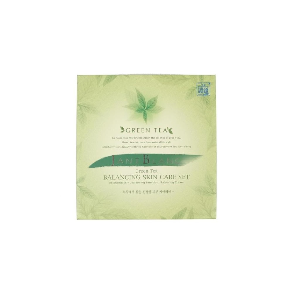 쟝블랑 그린티 밸런싱 여성 3종세트/화장품세트/에센스/스킨/세럼/크림/스킨로션세트/화장품기초세트/여성