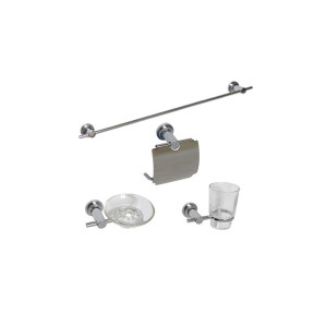 욕실용품세트 수건걸이/비누받침/휴지걸이/컵 4종세트