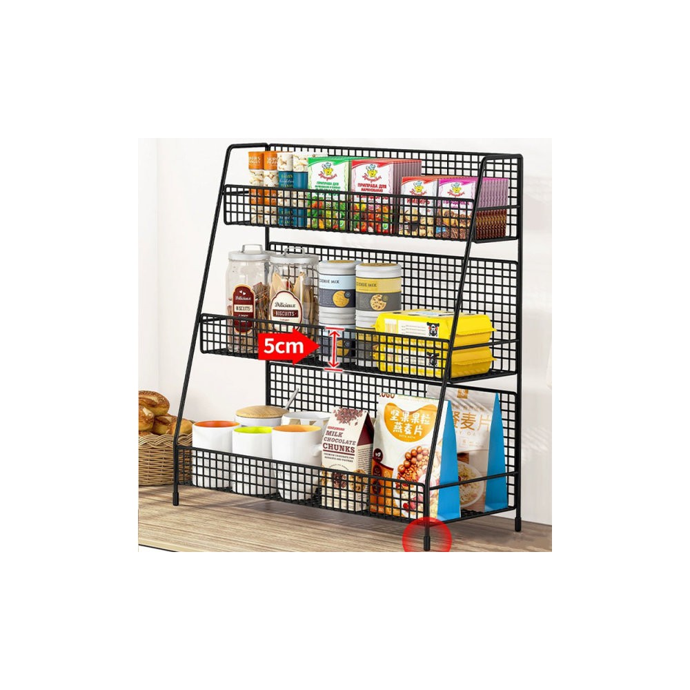 철재 3단 거실 주방 틈새 수납장 수납 선반 수납함