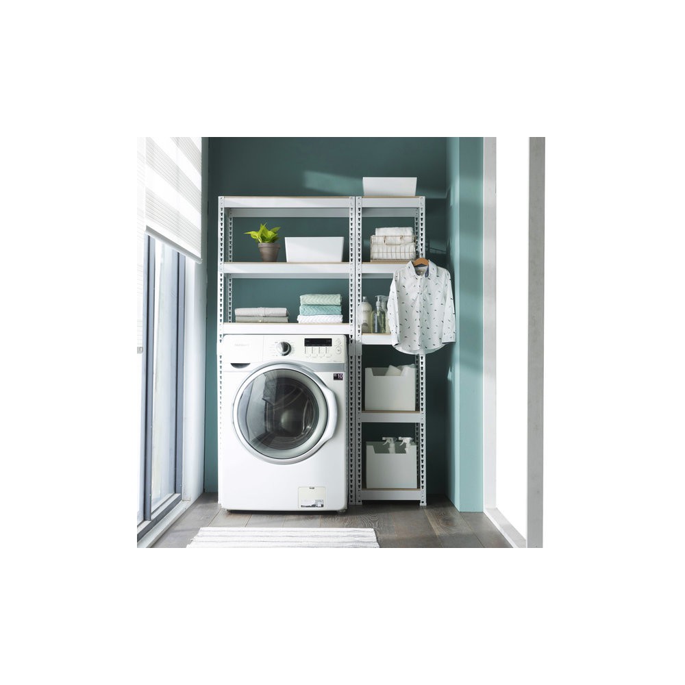 포스코강철 스피드랙 세탁기선반 김치냉장고선반 조립식 앵글 철제선반 수납선반 세탁실 다용도실