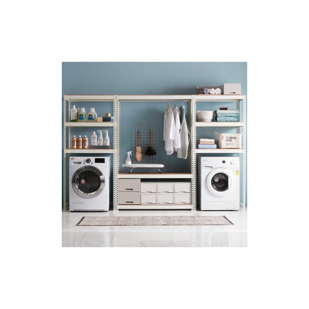 포스코강철 스피드랙 세탁기선반 김치냉장고선반 조립식 앵글 철제선반 수납선반 세탁실 다용도실