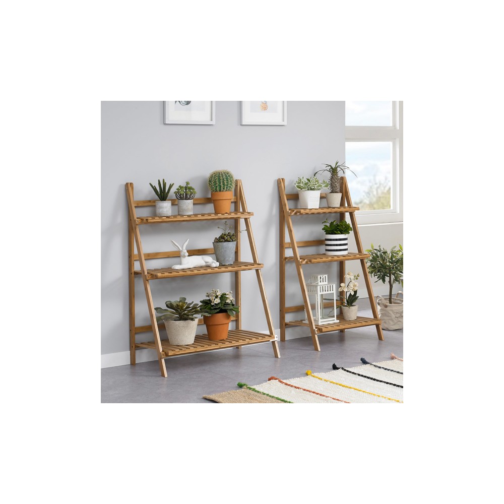 원목 화분 다용도 받침대 500 거실 베란다 진열대 선반 정리대 다이 거치대 다육이 화분대 3단 선반대