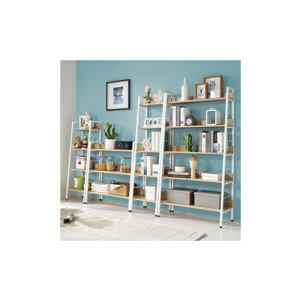 스틸 다용도 선반 책꽂이 수납선반 책장 거실 서재 철제 주방 코너 장식장