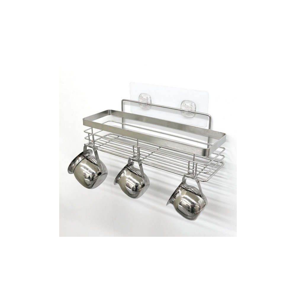 올지 무타공 주방선반 양념통선반 부착형 싱크대 수납 컵 정리대 업소용 스텐 녹슴 걱정없는 SUS304