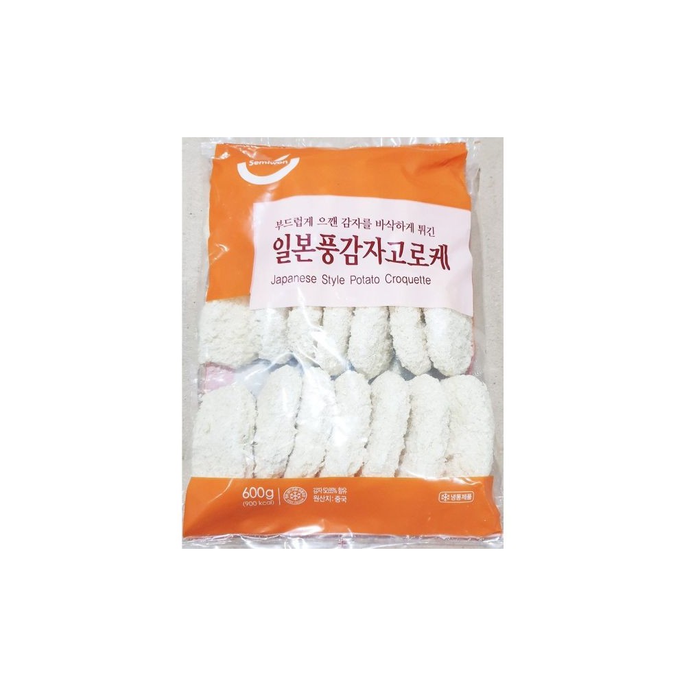 세미원푸드 감자고로케(30g x20개 600g)/간식고로케/간편조리고로케/간편조리크로켓/고로케간식/고로케튀김