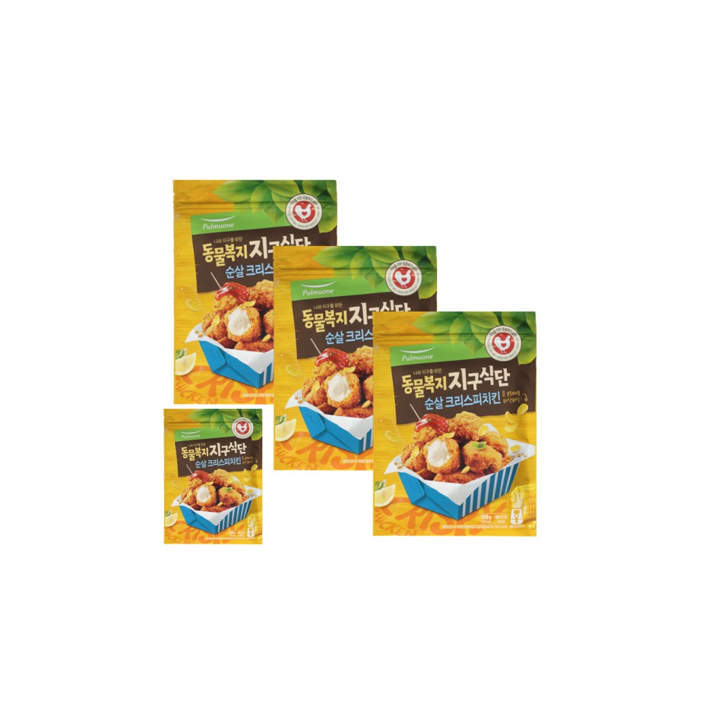 지구식단 순살크리스피치킨 500g 3개+1개 이벤트(총4개)