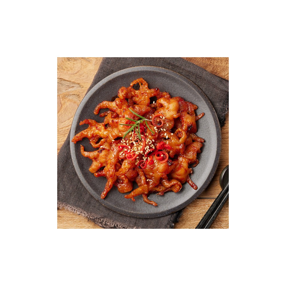 안주네 매운 양념 무뼈닭발 국내산 신선육 술 안주 캠핑 밀키트 닭발요리 포차 300g+300g