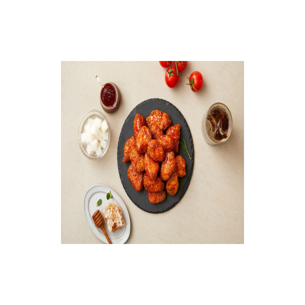 소바바치킨 양념 순살 3개