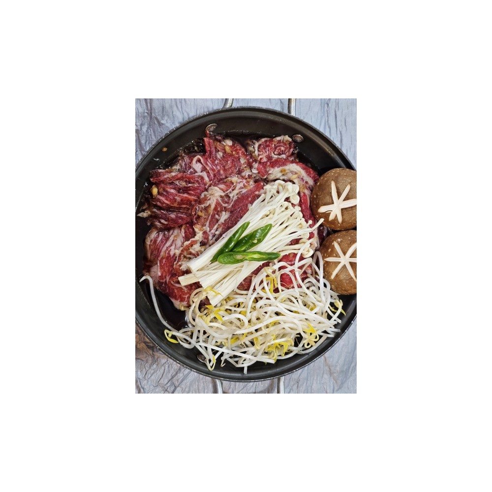 소불고기 수제 인삼 양념 1kg (실중량 1100g)